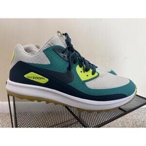 Nike Air Zoom Golf 90 IT  Mens 8.5 - White Blue Green Spikeless Shoes 844569-002